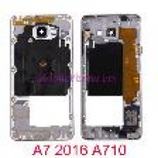 SAMSUNG A7 2016/A710 MIDDLE COVER BLACK 